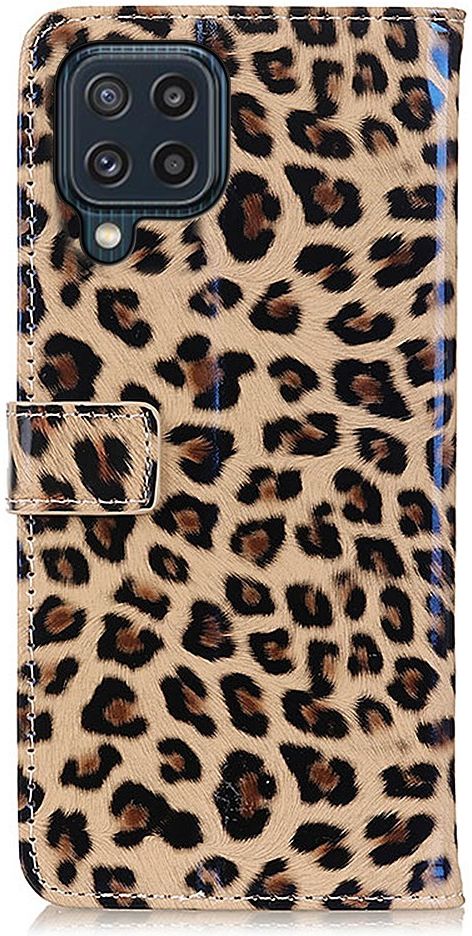 Samsung Galaxy M32 Hoesje Portemonnee Book met Luipaard Print afbeelding 4