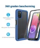 Samsung Galaxy A03s Hoesje Full Protect 360° Cover Hybride Blauw