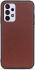 Samsung Galaxy A33 Hoesje Echt Leer Back Cover Bruin afbeelding 1