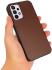 Samsung Galaxy A33 Hoesje Echt Leer Back Cover Bruin afbeelding 2