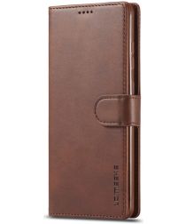 LC.IMEEKE Samsung Galaxy A53 Hoesje Portemonnee Book Case Bruin