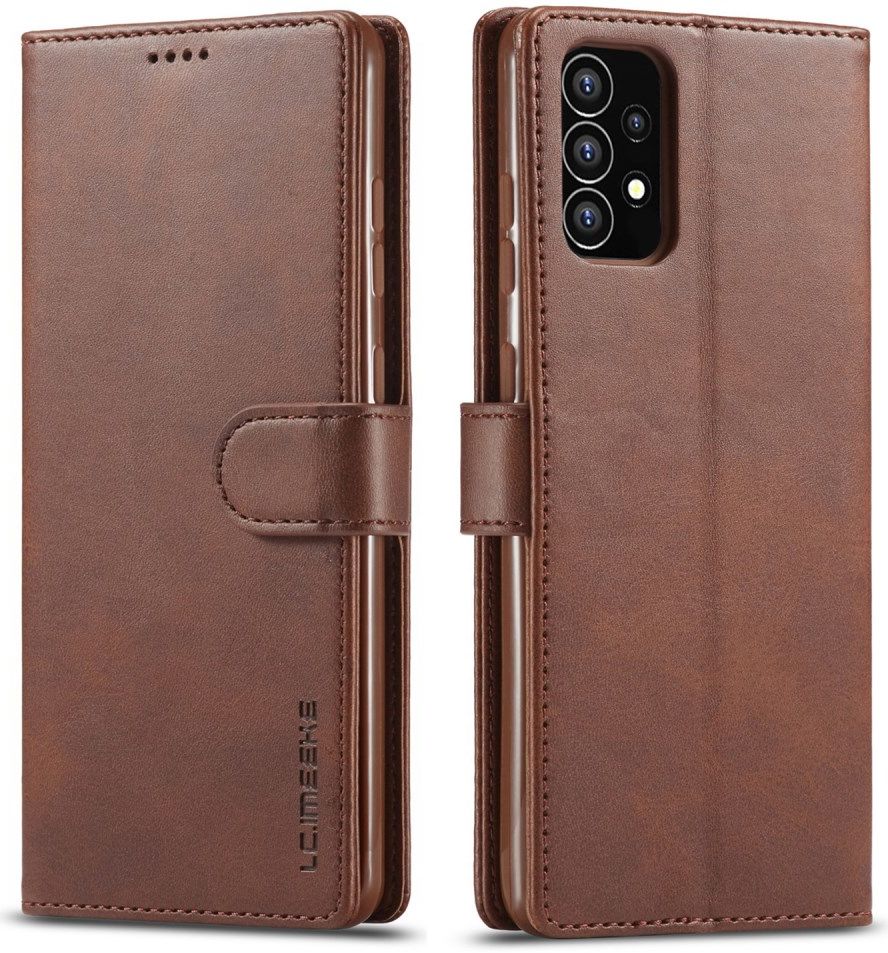 LC.IMEEKE Samsung Galaxy A53 Hoesje Portemonnee Book Case Bruin afbeelding 4