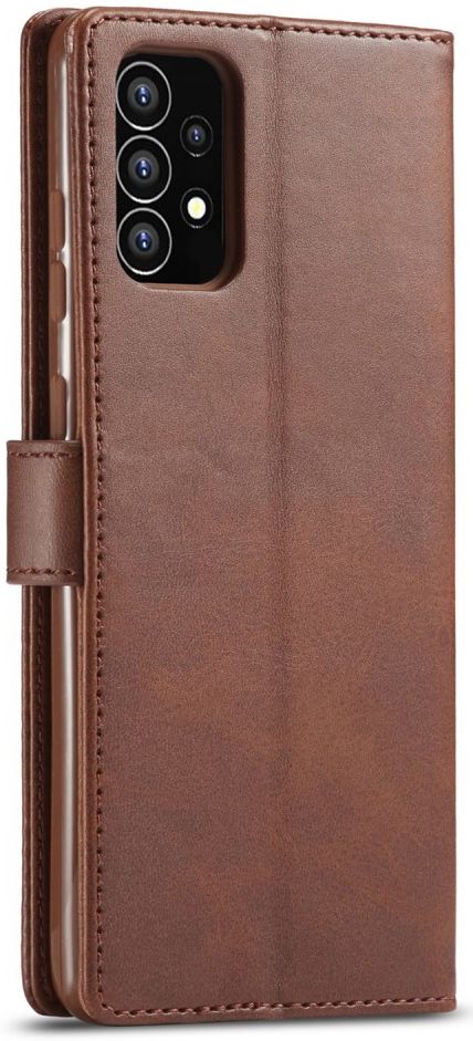 LC.IMEEKE Samsung Galaxy A53 Hoesje Portemonnee Book Case Bruin afbeelding 2