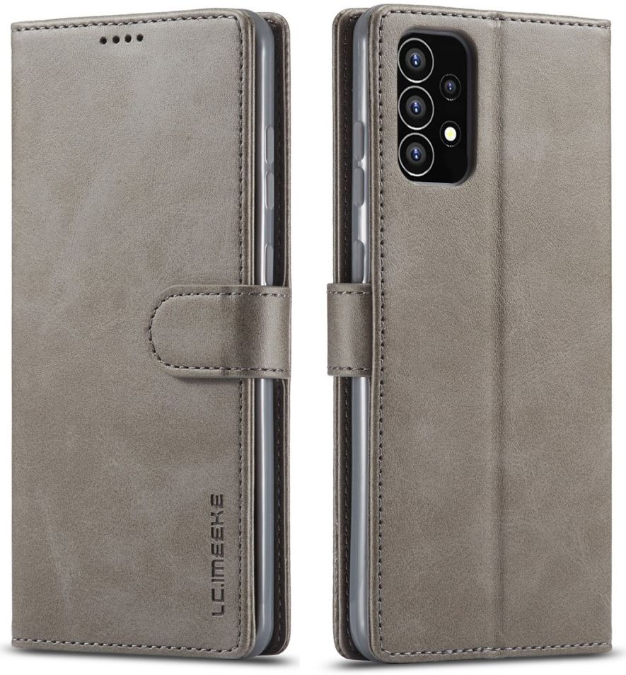 LC.IMEEKE Samsung Galaxy A53 Hoesje Portemonnee Book Case Grijs afbeelding 4