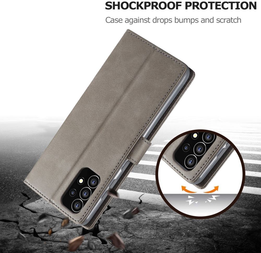 LC.IMEEKE Samsung Galaxy A53 Hoesje Portemonnee Book Case Grijs afbeelding 5