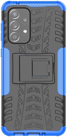 Samsung Galaxy A33 Hoesje Hybride Back Cover Kickstand Blauw afbeelding 1