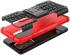 Samsung Galaxy A53 Hoesje Hybride Back Cover Kickstand Rood afbeelding 7