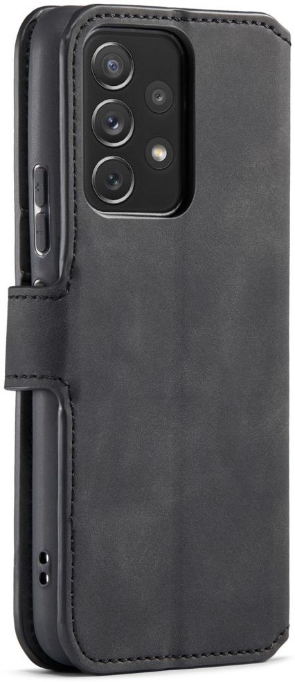 DG Ming Samsung Galaxy A53 Hoesje Retro Wallet Book Case Zwart afbeelding 2