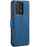 DG Ming Samsung Galaxy A53 Hoesje Retro Wallet Book Case Blauw