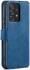 DG Ming Samsung Galaxy A53 Hoesje Retro Wallet Book Case Blauw afbeelding 2