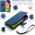 DG Ming Samsung Galaxy A53 Hoesje Retro Wallet Book Case Blauw afbeelding 7