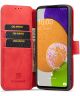 DG Ming Samsung Galaxy A53 Hoesje Retro Wallet Book Case Rood
