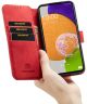 DG Ming Samsung Galaxy A53 Hoesje Retro Wallet Book Case Rood