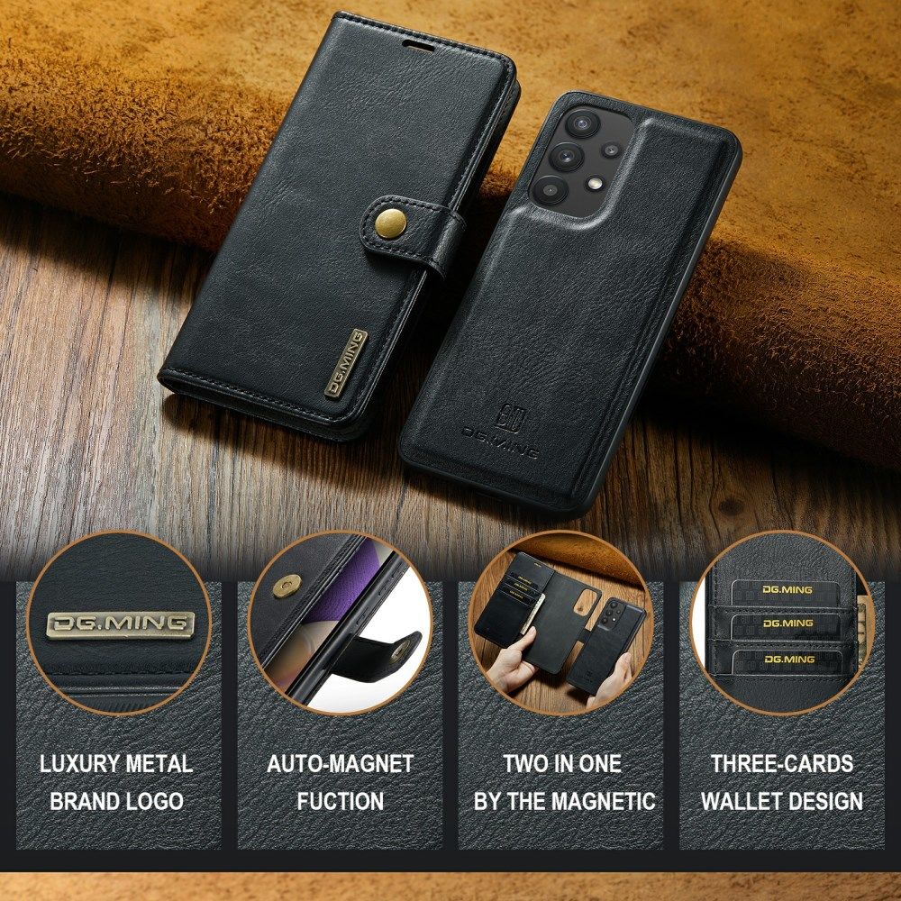 DG Ming Samsung Galaxy A33 Hoesje 2-in-1 Book Case en Back Cover Zwart afbeelding 10