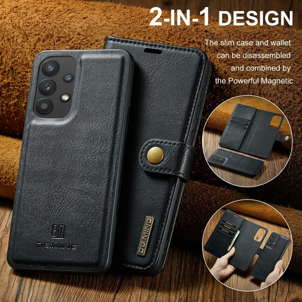 DG Ming Samsung Galaxy A33 Hoesje 2-in-1 Book Case en Back Cover Zwart afbeelding 7