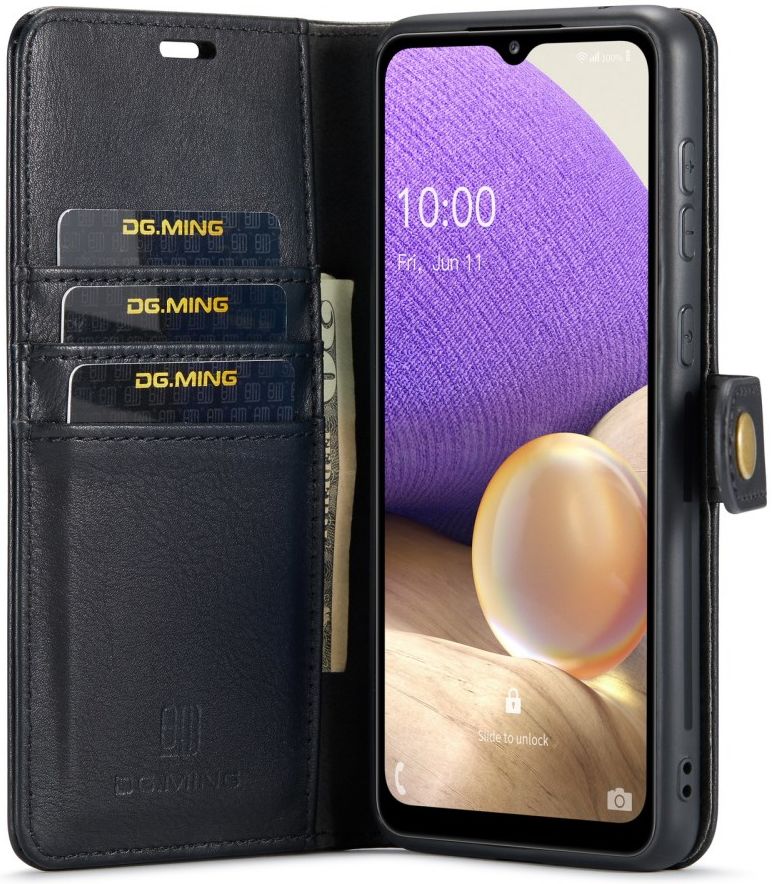 DG Ming Samsung Galaxy A33 Hoesje 2-in-1 Book Case en Back Cover Zwart afbeelding 1