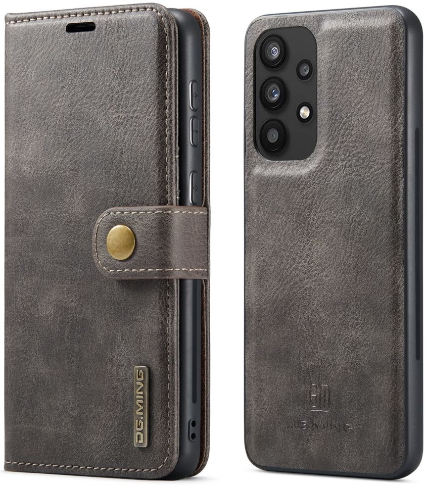 DG Ming Samsung Galaxy A33 Hoesje 2-in-1 Book Case en Back Cover Grijs afbeelding 5