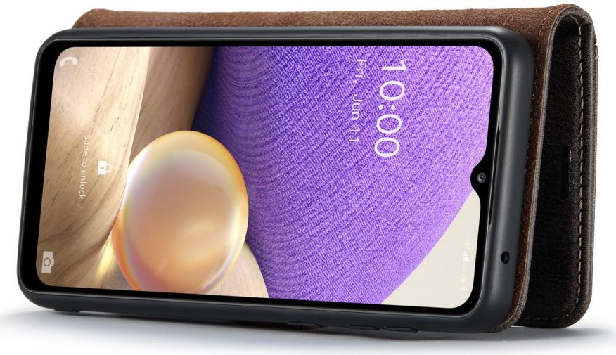 DG Ming Samsung Galaxy A33 Hoesje 2-in-1 Book Case en Back Cover Grijs afbeelding 9
