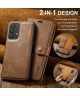 DG Ming Samsung Galaxy A33 Hoesje 2-in-1 Book Case en Back Cover Bruin