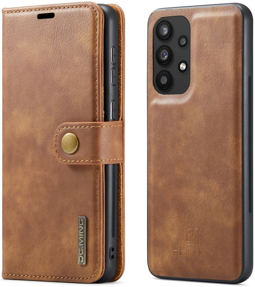 DG Ming Samsung Galaxy A33 Hoesje 2-in-1 Book Case en Back Cover Bruin afbeelding 5