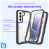Samsung Galaxy S22 Hoesje Full Protect 360° Cover Hybride Zwart afbeelding 5
