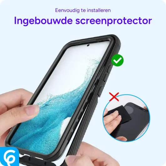 Samsung Galaxy S22 Ultra Hoesje Full Protect 360° Cover Hybride Zwart afbeelding 6