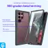 Samsung Galaxy S22 Ultra Hoesje Full Protect 360° Cover Hybride Zwart afbeelding 3