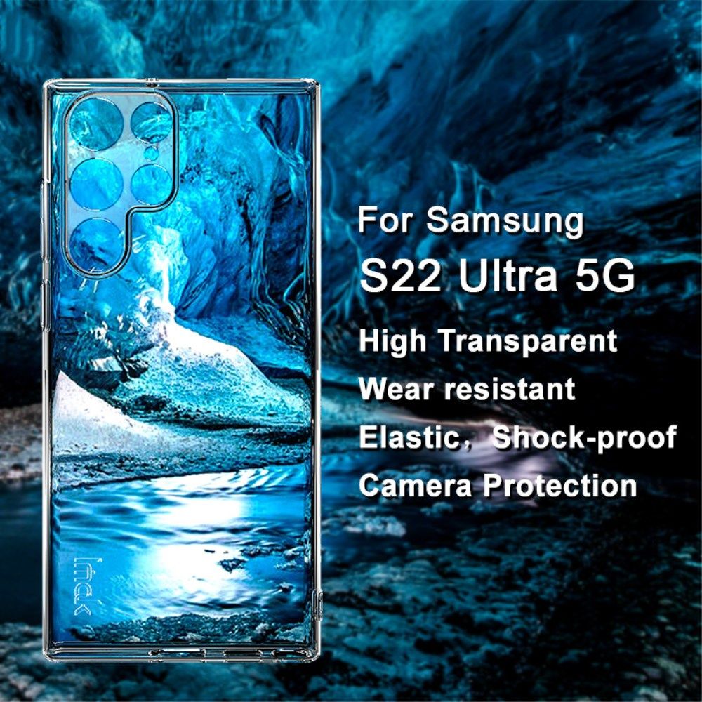 IMAK UX-5 Samsung Galaxy S22 Ultra Hoesje Flexibel TPU Transparant afbeelding 6