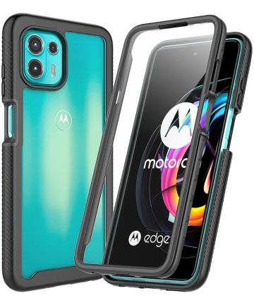 Motorola Edge 20 Lite Hoesje Hybride Full Protect Zwart Hoesjes