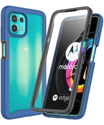 Motorola Edge 20 Lite Hoesje Hybride Full Protect Blauw Hoesjes