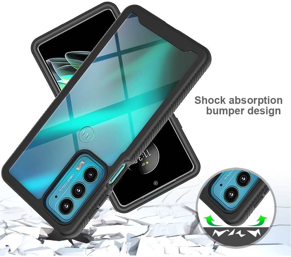 Motorola Edge 20 Hoesje Hybride Full Protect Zwart afbeelding 4
