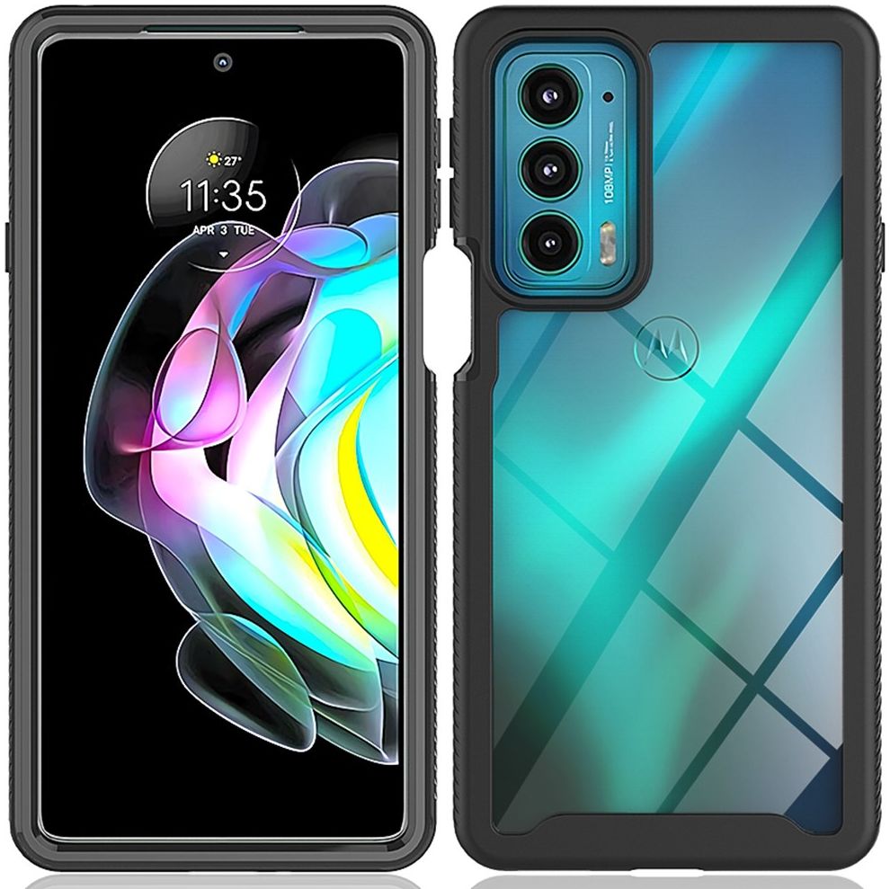 Motorola Edge 20 Hoesje Hybride Full Protect Zwart afbeelding 2