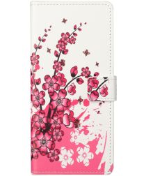 Motorola Moto G31/G41 Hoesje Portemonnee Book Case met Blossom Print