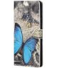 Motorola Moto G31/G41 Hoesje Portemonnee Book Case met Butterfly Print