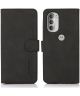 KHAZNEH Motorola Moto G51 Hoesje Retro Wallet Book Case Zwart