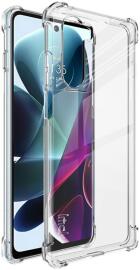 IMAK Motorola Moto G200 5G Hoesje + Screenprotector Transparant afbeelding