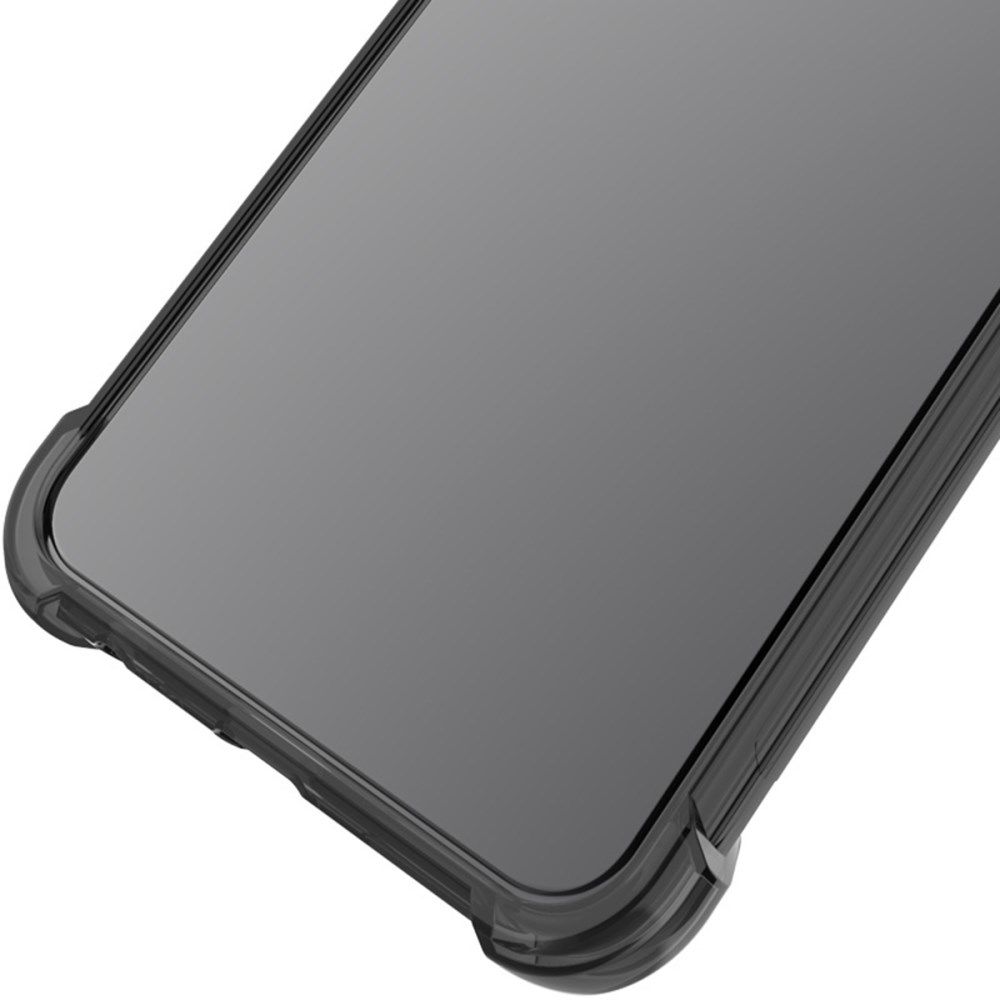 IMAK Motorola Moto G200 5G Hoesje + Screenprotector Transparant Zwart afbeelding 4