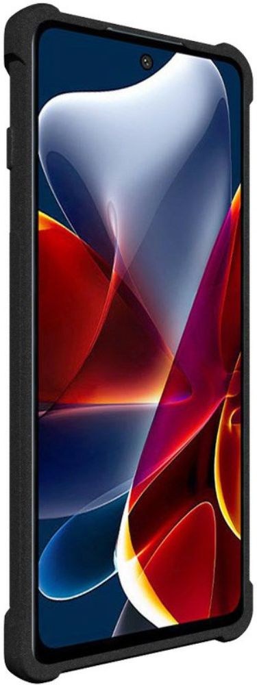 IMAK Motorola Moto G200 5G Hoesje + Screenprotector Matte Zwart afbeelding 3