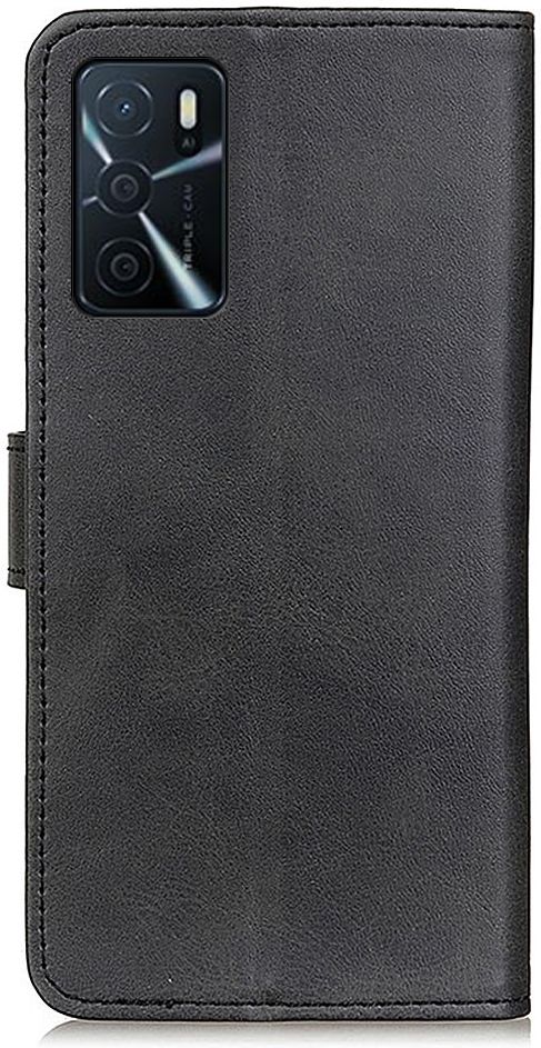 Oppo A16/A16s/A54s Hoesje Retro Wallet Book Case Kunstleer Zwart afbeelding 7