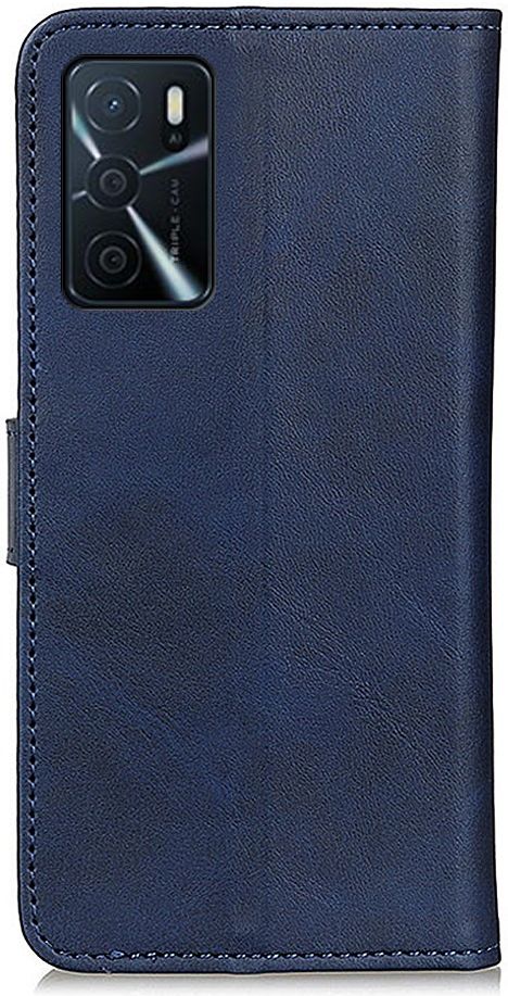 Oppo A16/A16s/A54s Hoesje Retro Wallet Book Case Kunstleer Blauw afbeelding 7