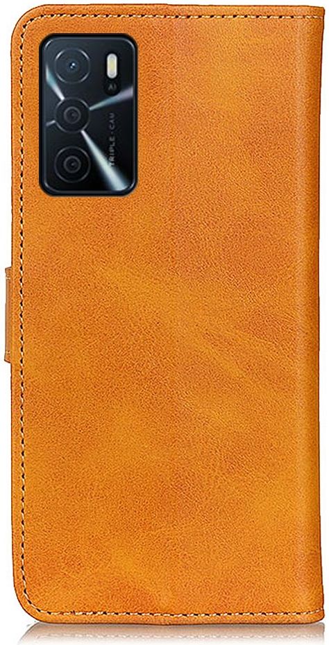 Oppo A16/A16s/A54s Hoesje Retro Wallet Book Case Kunstleer Bruin afbeelding 7
