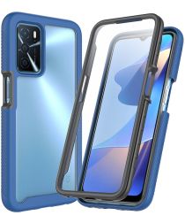 Oppo A16 / A16s / A54s Hoesje Full Protect 360° Cover Hybride Blauw