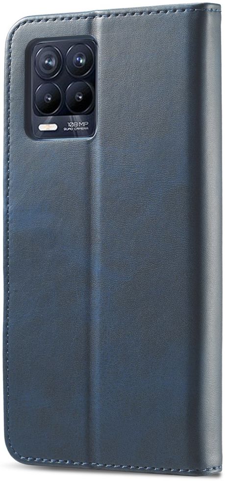 LC.IMEEKE Realme 8i Hoesje Book Case Kunst Leer Blauw afbeelding 6