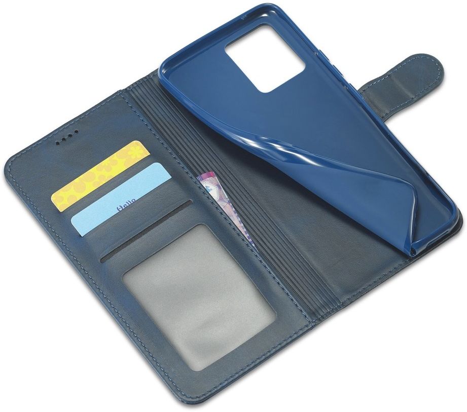 LC.IMEEKE Realme 8i Hoesje Book Case Kunst Leer Blauw afbeelding 7