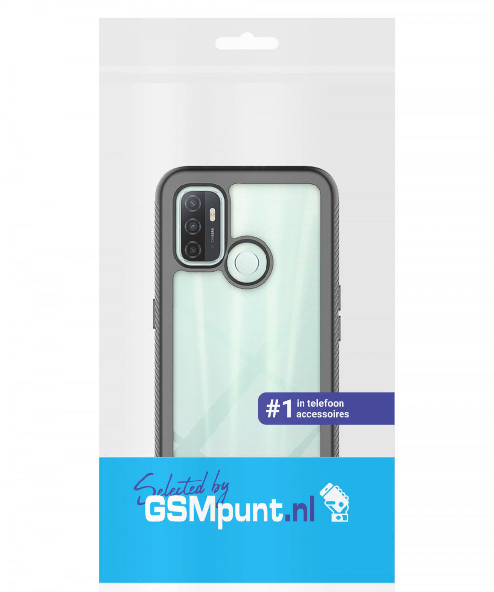 Oppo A53 / A53s Hoesje Full Protect 360° Cover Hybride Blauw afbeelding 8