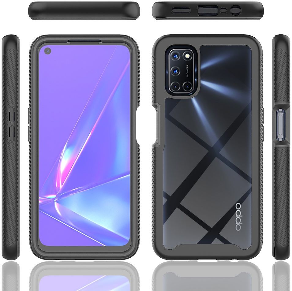 Oppo A52 / A72 Hoesje Full Protect 360° Cover Hybride Blauw afbeelding 7