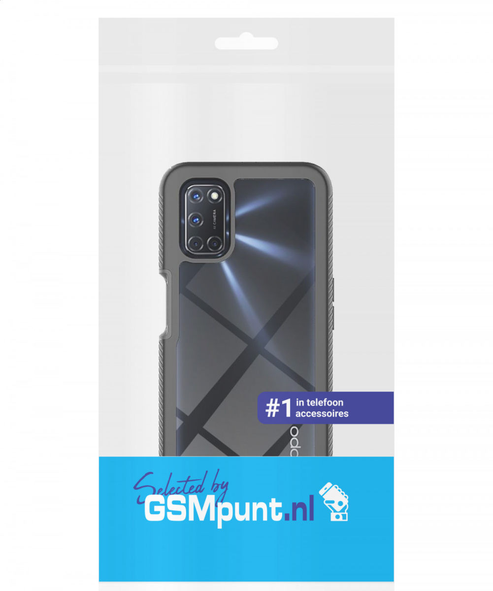 Oppo A52 / A72 Hoesje Full Protect 360° Cover Hybride Blauw afbeelding 8