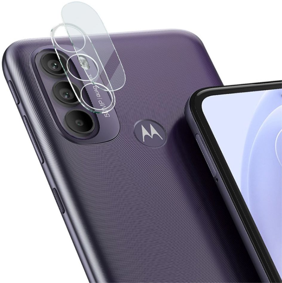 Imak Motorola Moto G31 / G41 Camera Lens Protector + Lens Cap Clear afbeelding 2
