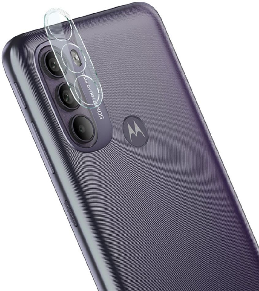 Imak Motorola Moto G31 / G41 Camera Lens Protector + Lens Cap Clear afbeelding 3