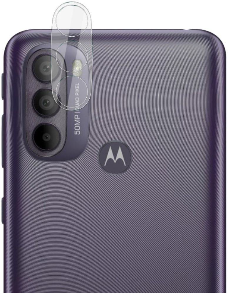 Imak Motorola Moto G31 / G41 Camera Lens Protector + Lens Cap Clear afbeelding 1